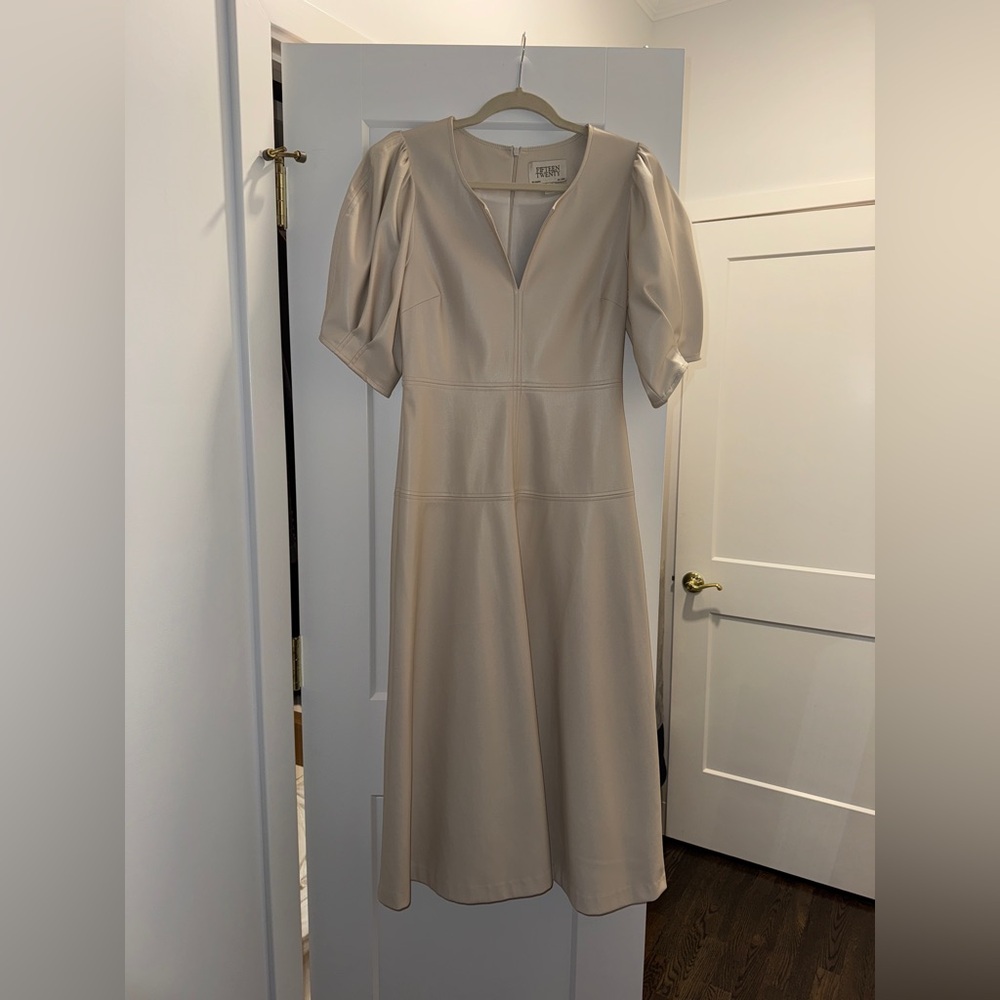 Fifteen Twenty Cream Leather Dress Size Small